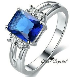 Size 5 White Gold Filled Ring